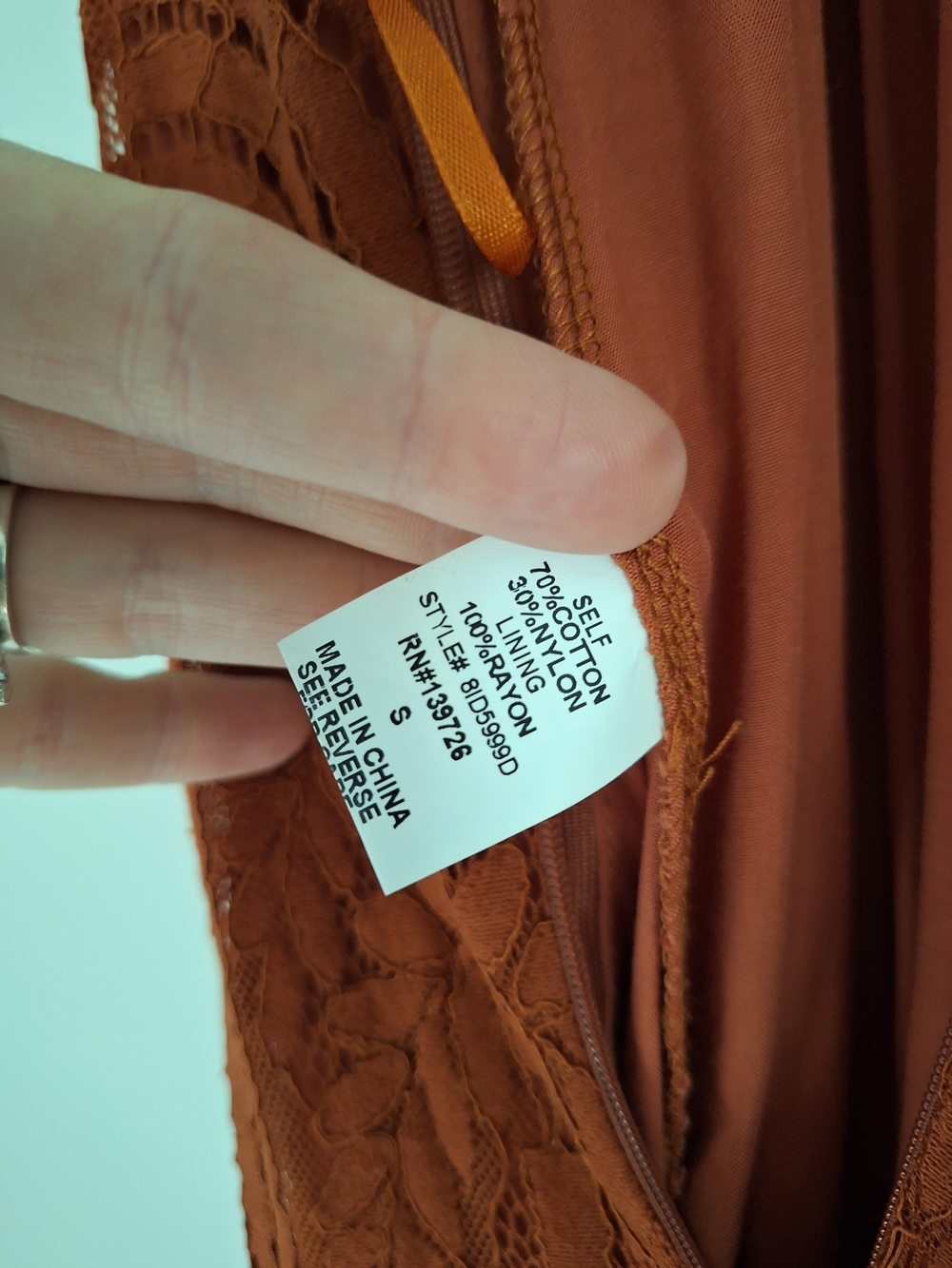 altar'd state Burnt Orange Maxo Dress Size S - Picture 8 of 8